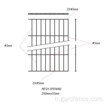 Tek Telli Panel Çit RAL6005 / RAL7016 / RAL9005